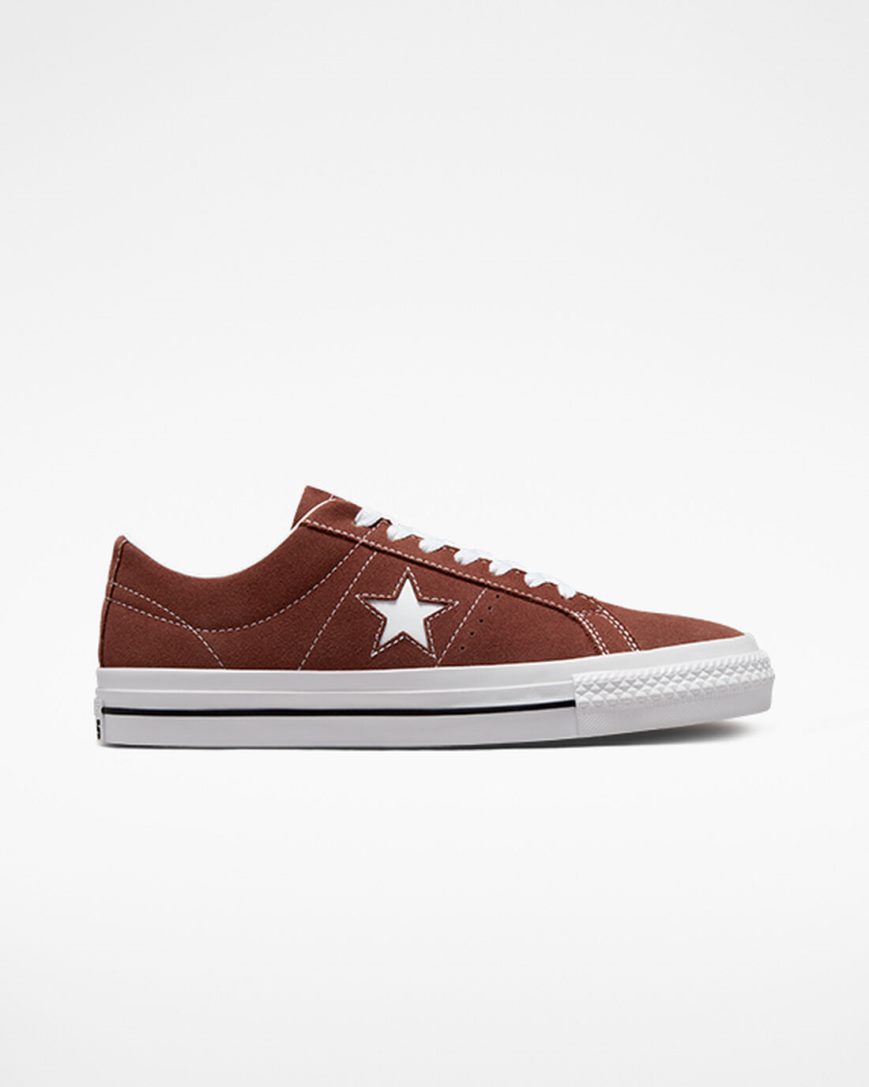 Skate Topanky Converse One Star Pro Damske Červené Biele Čierne | SK H11K5I9